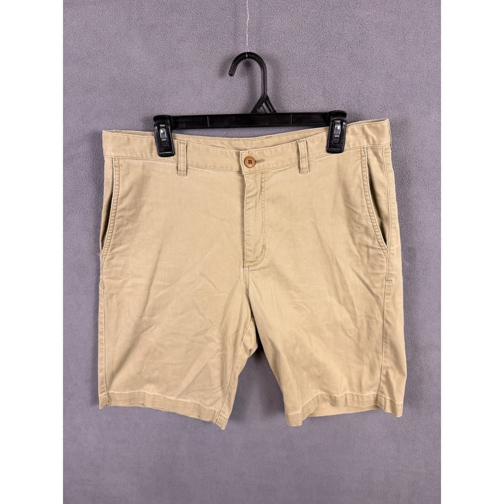 Tommy Bahama Shorts Mens 33 Tan Chino Cotton Stretch Casual Summer Beach